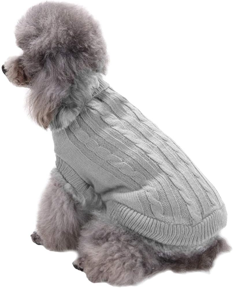 Small Dog Sweaters Knitted Pet Cat Sweater Warm Dog Sweatshirt Dog Winter Clothes Kitten Puppy Sweater